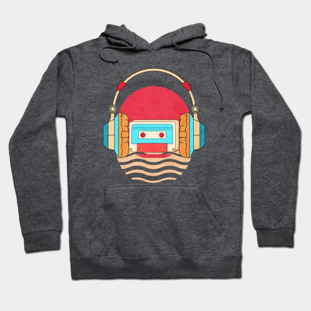 Retro Music Head Hoodie by LexieLou